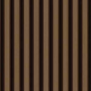 ورق حائط تصميم مقلم مقاس 15.6 م×106 سم بني غامق | خط  الفخامة