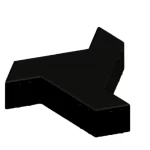 Interlock FAN PAVERS Paver Tiles, Multi-sizes, Black Color | Opal Factory