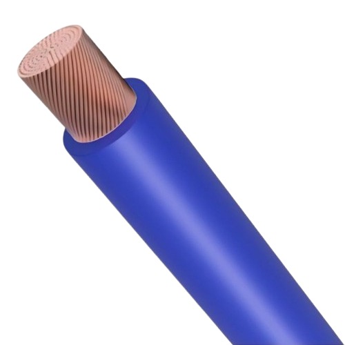 10sq mm Single Core Electrical Wire 600/1000V, Flexible Copper, Blue PVC Insulation | Asharqiyah Cables Company for Industry