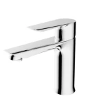 Brass bathroom sink mixer, chrome color, Tifani Brand