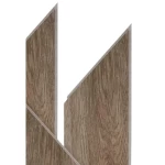 Interlocking Parquet Flooring, Size 60×12.7 cm, Thickness 6.5 mm, Natural Wood Color, Model CH01740127