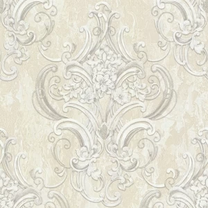 Italian Wallpaper Creamy Color 10m x 1.06m, Model 83429 | Balbaid Decor Company