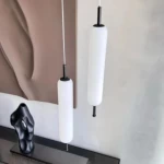 Double Black Ceiling Hanging Light, 2 m Wire