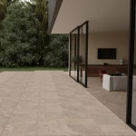Matte ceramic floor tiles, dimensions 60 x 60 x 1.5 cm, light brown color |  Saudi Ceramics