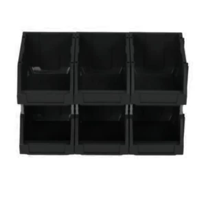 HDPE Plastic Storage Bin 5kg Capacity 15.50x12x8 cm Black | AL-FURIDI FACTORY FOR PLASTIC INDUSTRIES