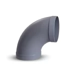 UPVC Plastic Elbow 87.5° Size 160 mm, Length 329mm, Grey Color | Cosmoplast
