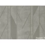 ورق جدران ايطالي مقاس 10 م×0.73 م، لون رمادي، موديل 44817