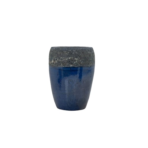 Ceramic Planting Pot Height 32 cm Diameter 24 cm Blended Colors | Verde