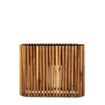 Wooden plant stand size 64x50 cm cylinder wooden color