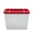 HDPE Plastic Storage Box Grid with Lid , 15L Storage Capacity, White with Red Lid, Dimensions 35×25×20 cm, Model SW-2443-VTSYM