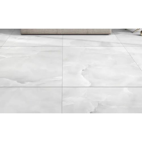 Porcelain Floor Tiles 80x160 cm, Light Grey, Garda Model | Abyat Company