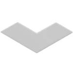 بلاط انترلوك ثلاثي الابعاد ارتفاع 6 سم مقاس 85×333 مم لون ابيض | شركة ارتك