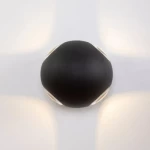 LED Outdoor Fence Lantern, Diameter 11 cm x Depth 10 cm, Black Color