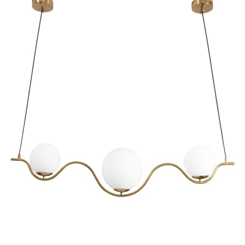 Crystal Pendant 22 cm Length, 100 cm Width, Luxury Design Golden | 47488