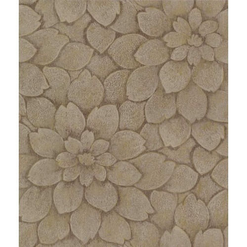 Floral Wall Covering 10m x 0.53m Dark Beige | Balbaid Decor Company BC60306
