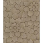 Floral Wall Covering, Dark Beige Color, Length 10m, Width 0.53m, Model Number BC60306