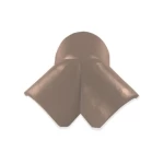 زاوية ثلاثية قرميد خرساني، حجم 420×465 مم، لون بني فاتح | مصنع الديار العميقة