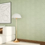 ورق حائط تصميم ورود، مقاس 10 م×50 سم، لون أخضر فاتح