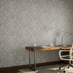 ورق حائط نقشات، مقاس 10 م×50 سم، لون رمادي فاتح