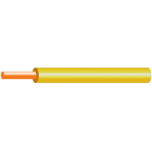Solid Copper Single Core Electrical Wire 2.5mm 450/750V PVC 85°C Yellow 50m | Saudi Cable Company