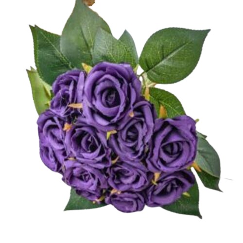 Titia Rose Bouquet Purple Color Size 27 cm | Titia