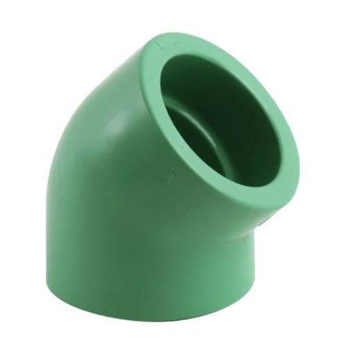 PPR Plastic Elbow 45 Degree Size 20 mm Green Color | Al Zamil Tanks