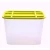 Plastic Storage Container , 55L Storage Capacity, Dimensions 50×37×33 cm, White with Light Green Lid, Model JJYHK