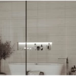 Ceramic Wall Tiles Shiny Surface, 10 mm Thick Dimensions 30x90 cm, Light Beige | Saudi Ceramics