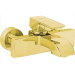 Shower Mixer, Gold Color, Single Lever, Model Profile Star