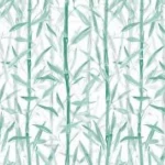 ورق جداري مشجر غلاف فينيل، طول 15.6م، عرض 106 سم، لون اخضر