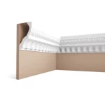 PU Foam Ceiling Decorative Cornices, Size 200x7.5x13 cm, White Color | Zakharef Company