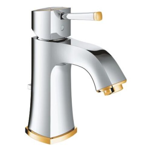 Grohe Basin Mixer Medium Size Chrome & Gold, Grandera Collection | Grohe