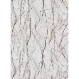 Glossy Marble Alternative Panels 122x290 cm Beige with Black Veins, Model A042 | 