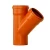 Tee Y UPVC Al-Munif  Size 200 mm  Orange Color 
