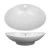 Counter Top Ceramic Oval Wash Basin 20x43.5x65 cm, Brilliant White Color