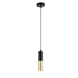 Modern LED Hanging Light 5.5x20x120 cm, Black and Gold | 49509