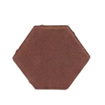 Rhombic Demand Interlock Tiles, Size 19 cm × 11.5 cm, height 6 cm, Dark Red | Al Sarif Company