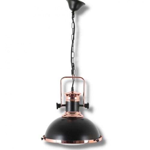 Single Hanging Ceiling Lamp Black Color, Model 250302 | Matkel Store