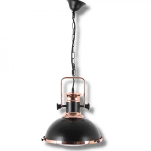 Single Hanging Ceiling Lamp Black Color, Model 250302 | Matkel Store