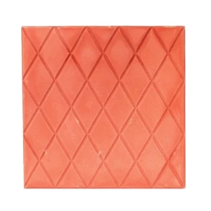 Cement Decorative Floor Tile 40x40x5cm Light Red Geometric Shape | Al Sarif Building Materials