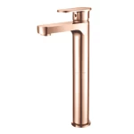 Long Washbasin Faucet Size 28×19.9 cm, Rose Gold Color