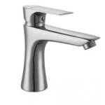 Automatic Short Chrome Washbasin Mixer Brass