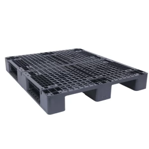 Gray HDPE Plastic Pallet Size 110x110x15 cm, Model 6434J | AL-FURIDI FACTORY FOR PLASTIC INDUSTRIES