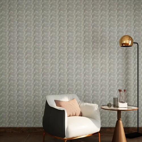 Patterned Design Wall Covering 10 m x 50 cm, Light Gray | GF62095