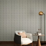 Patterned Design Wall Covering, Size 10 mx50 cm, Light gray Color