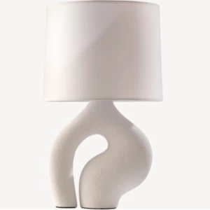 Table Lamp 58x38x28 cm White, Contemporary Design | Abyat Company
