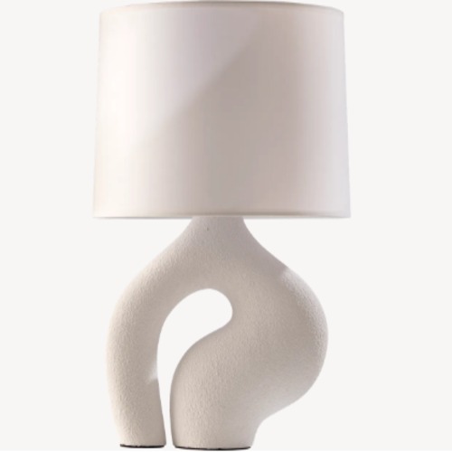 أباجورة طاولات 58×38×28 سم أبيض، تصميم معاصر | شركة ابيات