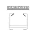 Aluminum Ladder Cable Tray Elbow (IF), 110mm Side, 150mm Width, 41×21mm Channel Size, 21mm Flange | BAHRA