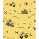 Youth and children wall decoration, yellow color, length 10 m, width 0.53 m, model 465402 