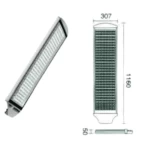Street light LED, Size 1160× 307 mm, Color temperature 2700-6500K, AL Anwar Company